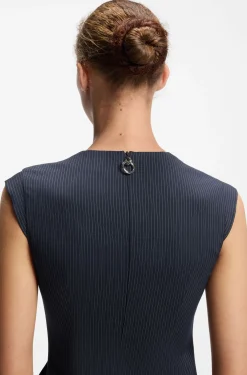 Midikleid mit Drapierung