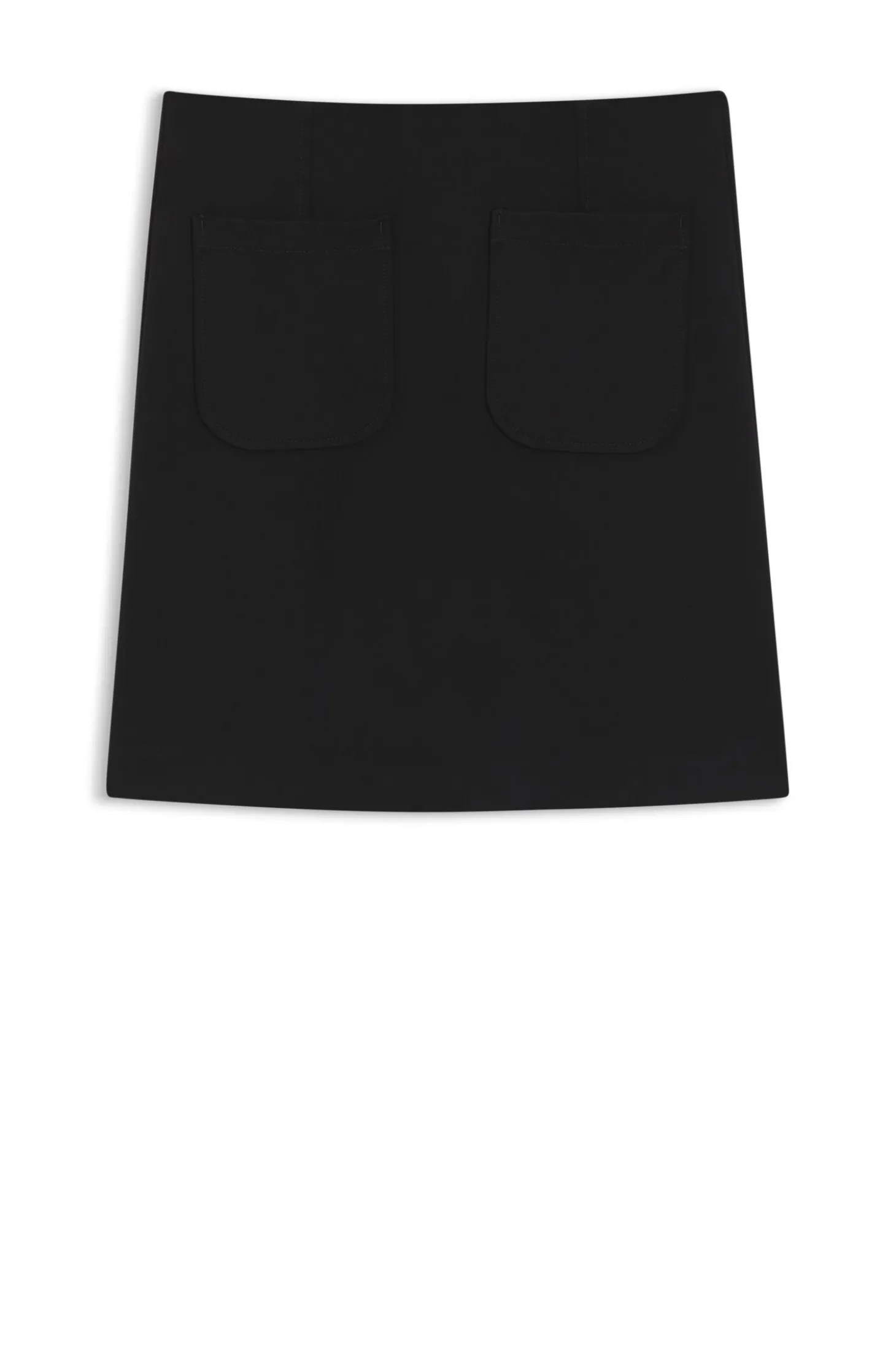 Minirock aus Punto-Milano-Jersey mit Taschen vorn