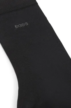 Mittelhohe Logo-Socken aus ägyptischer Baumwolle mit merzerisiertem Finish