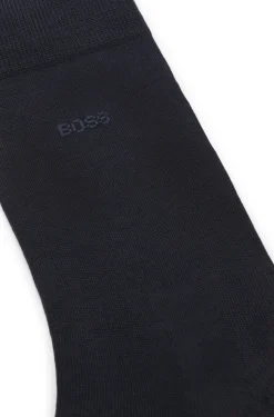 Mittelhohe Logo-Socken aus ägyptischer Baumwolle mit merzerisiertem Finish