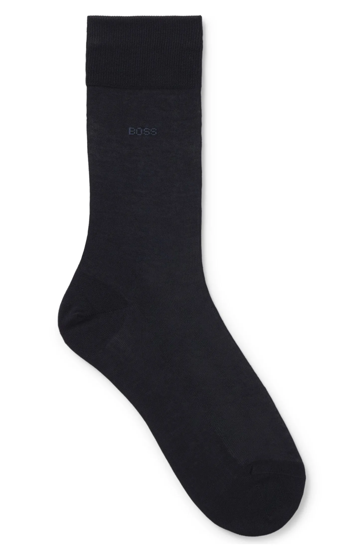 Mittelhohe Logo-Socken aus ägyptischer Baumwolle mit merzerisiertem Finish