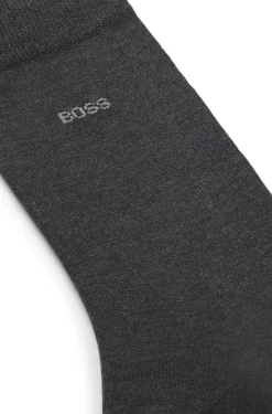 Mittelhohe Logo-Socken aus ägyptischer Baumwolle mit merzerisiertem Finish