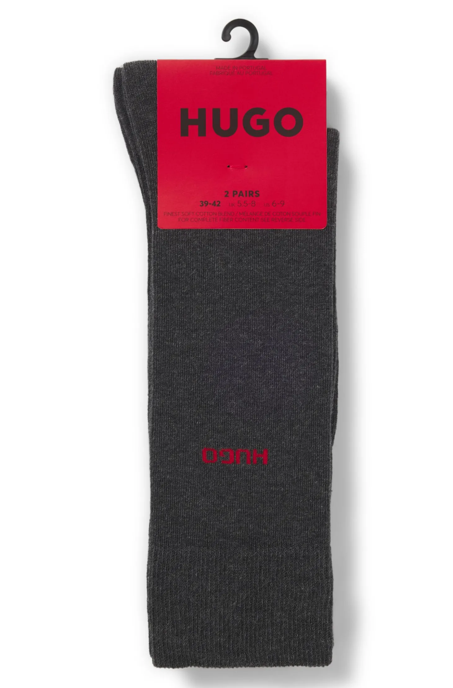 Mittelhohe Socken mit Logos im Zweierpack