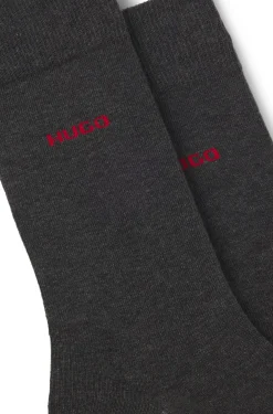 Mittelhohe Socken mit Logos im Zweierpack