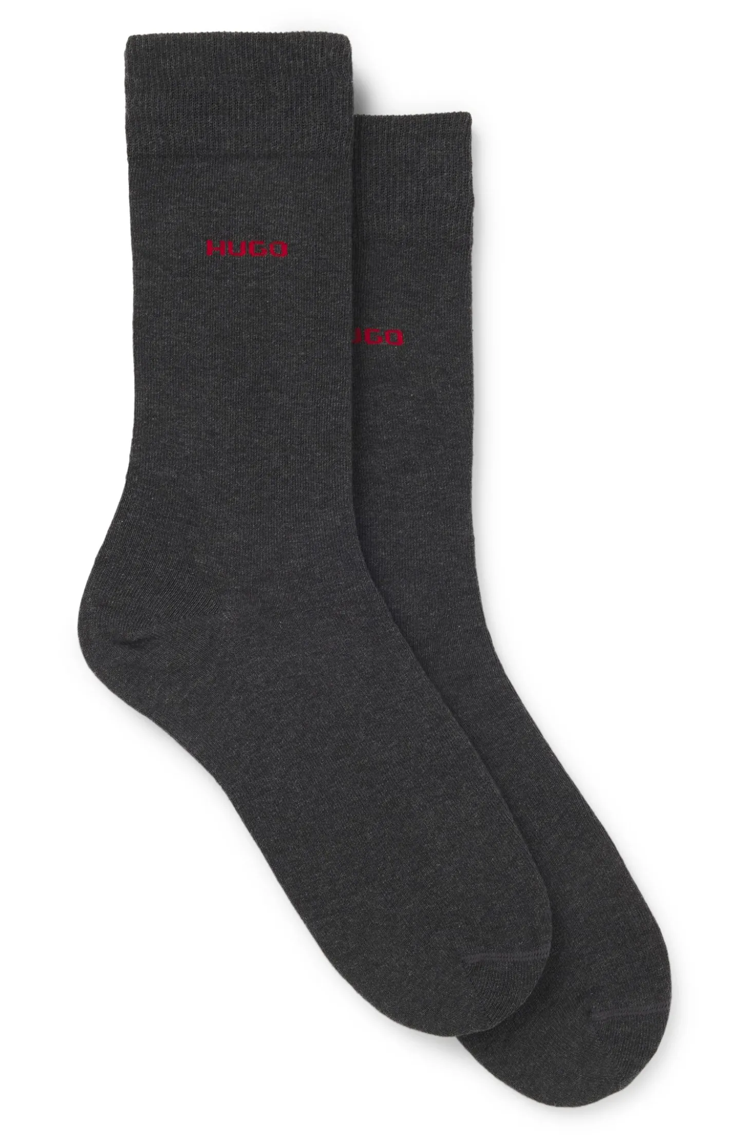 Mittelhohe Socken mit Logos im Zweierpack