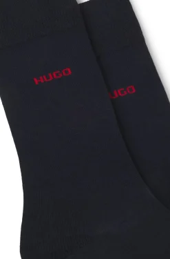 Mittelhohe Socken mit Logos im Zweierpack