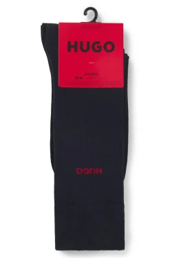 Mittelhohe Socken mit Logos im Zweierpack