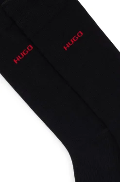 Mittelhohe Socken mit Logos im Zweierpack