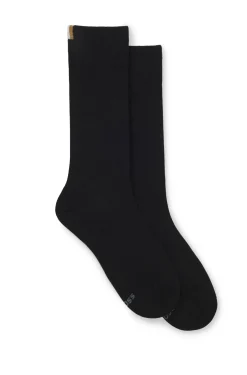 Mittelhohe Socken mit Rippstruktur im Zweierpack