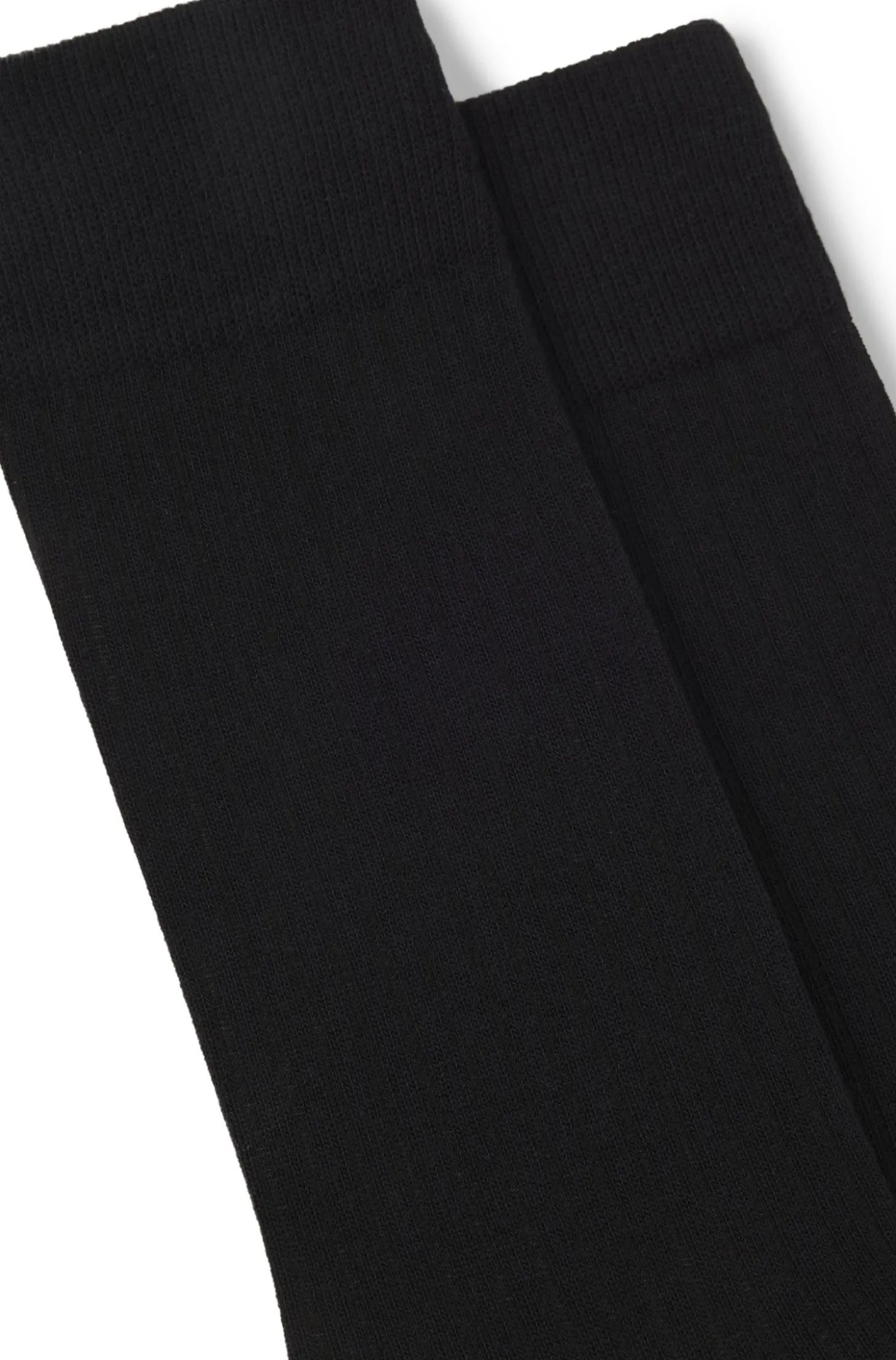 Mittelhohe Socken mit Rippstruktur im Zweierpack