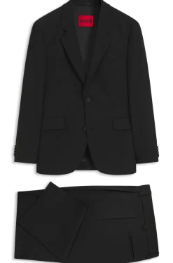 Modern-Fit Anzug im Stretch-Twill, zweiteilig
