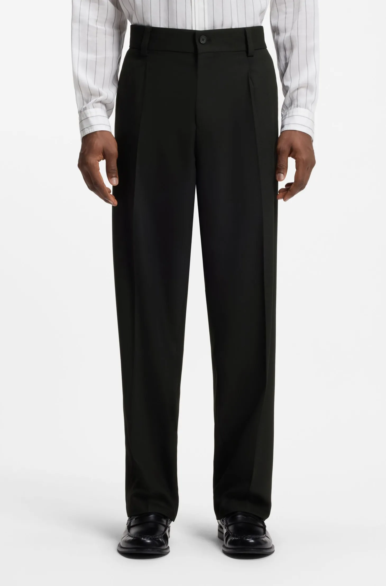 Modern-Fit Anzug im Stretch-Twill, zweiteilig