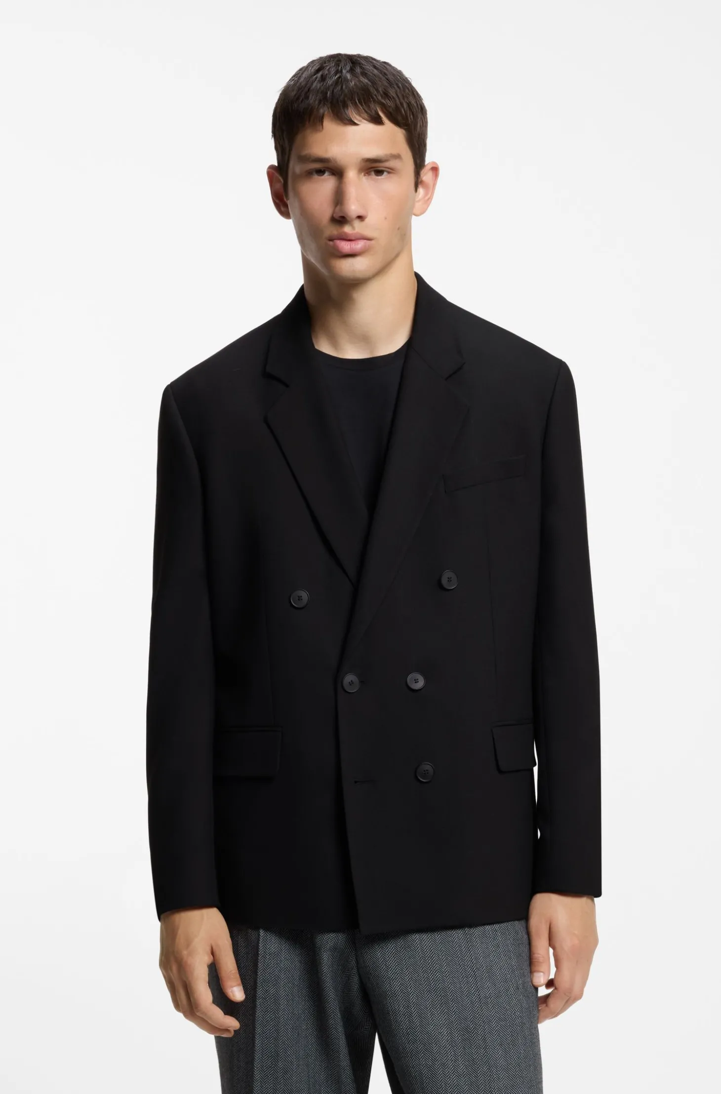 Modern-Fit Blazer aus Performance-Stretch-Twill