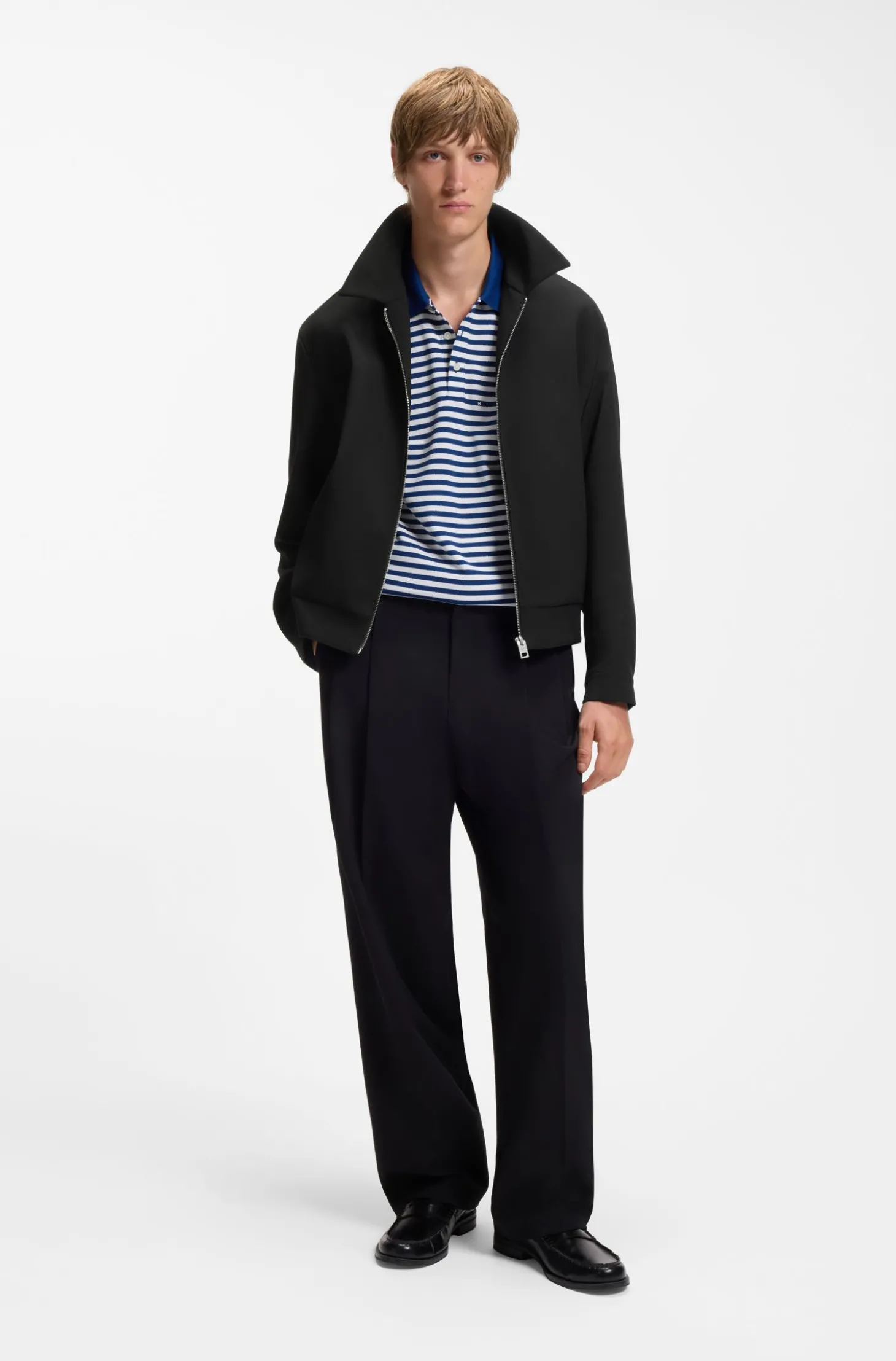 Modern-Fit Blazer aus Performance-Stretch-Canvas
