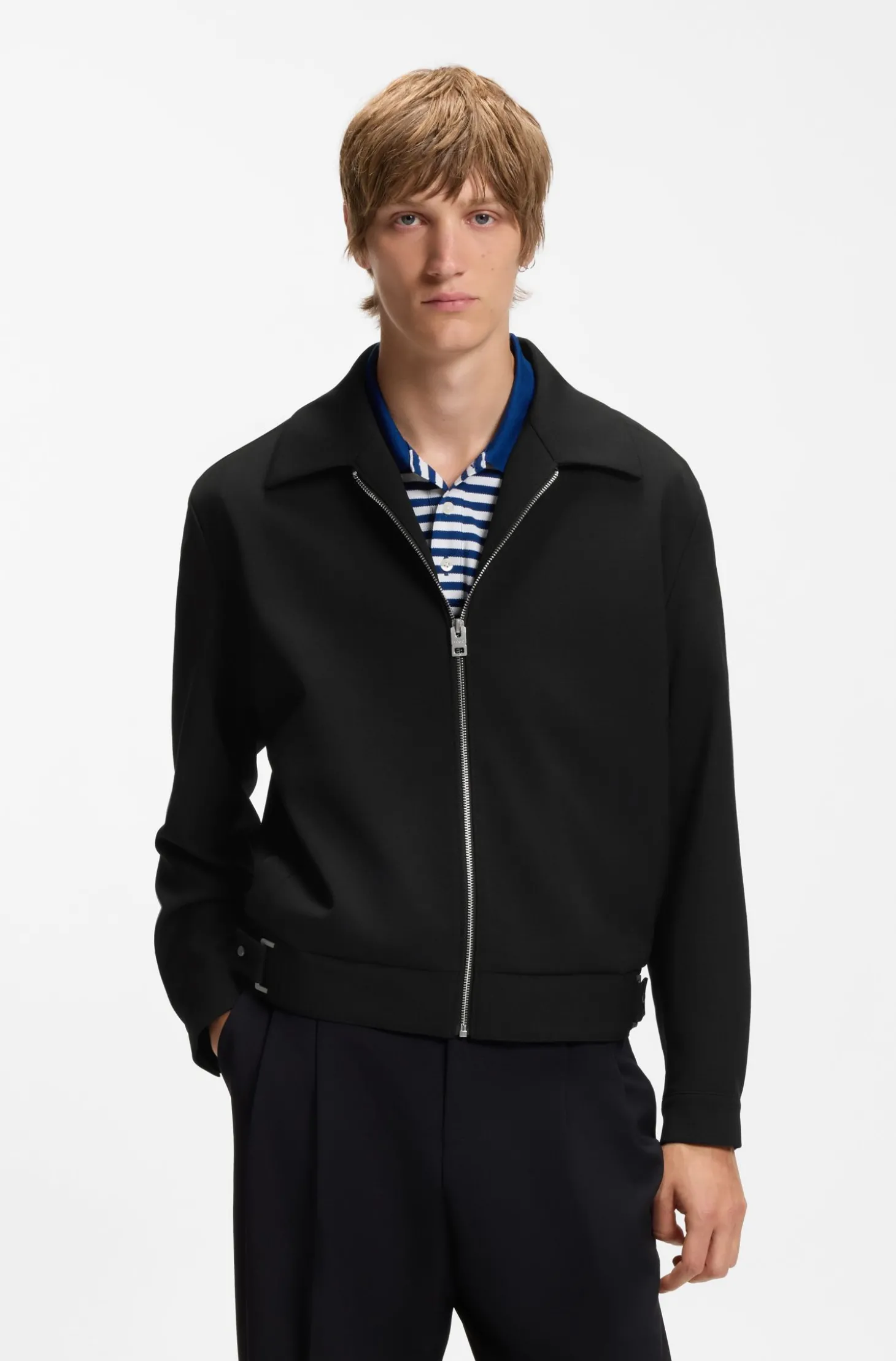 Modern-Fit Blazer aus Performance-Stretch-Canvas