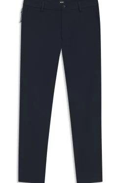 Modern-Fit Hose aus Baumwoll-Mix mit Twill-Struktur