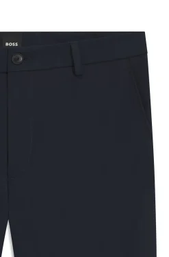 Modern-Fit Hose aus Baumwoll-Mix mit Twill-Struktur