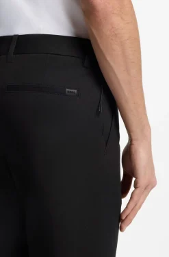 Modern-Fit Hose aus Baumwoll-Mix mit Twill-Struktur
