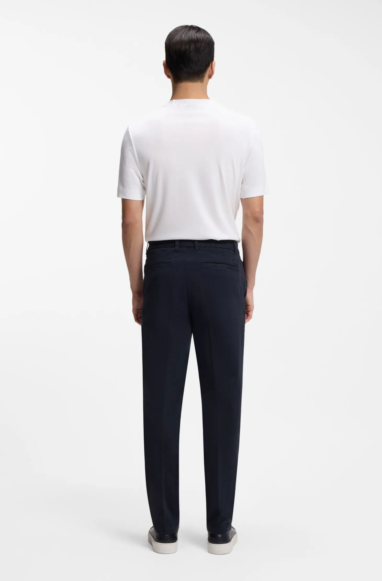 Modern-Fit Hose aus elastischer Baumwoll-Gabardine