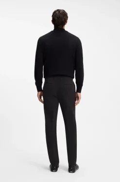 Modern-Fit Hose aus elastischer Baumwoll-Gabardine