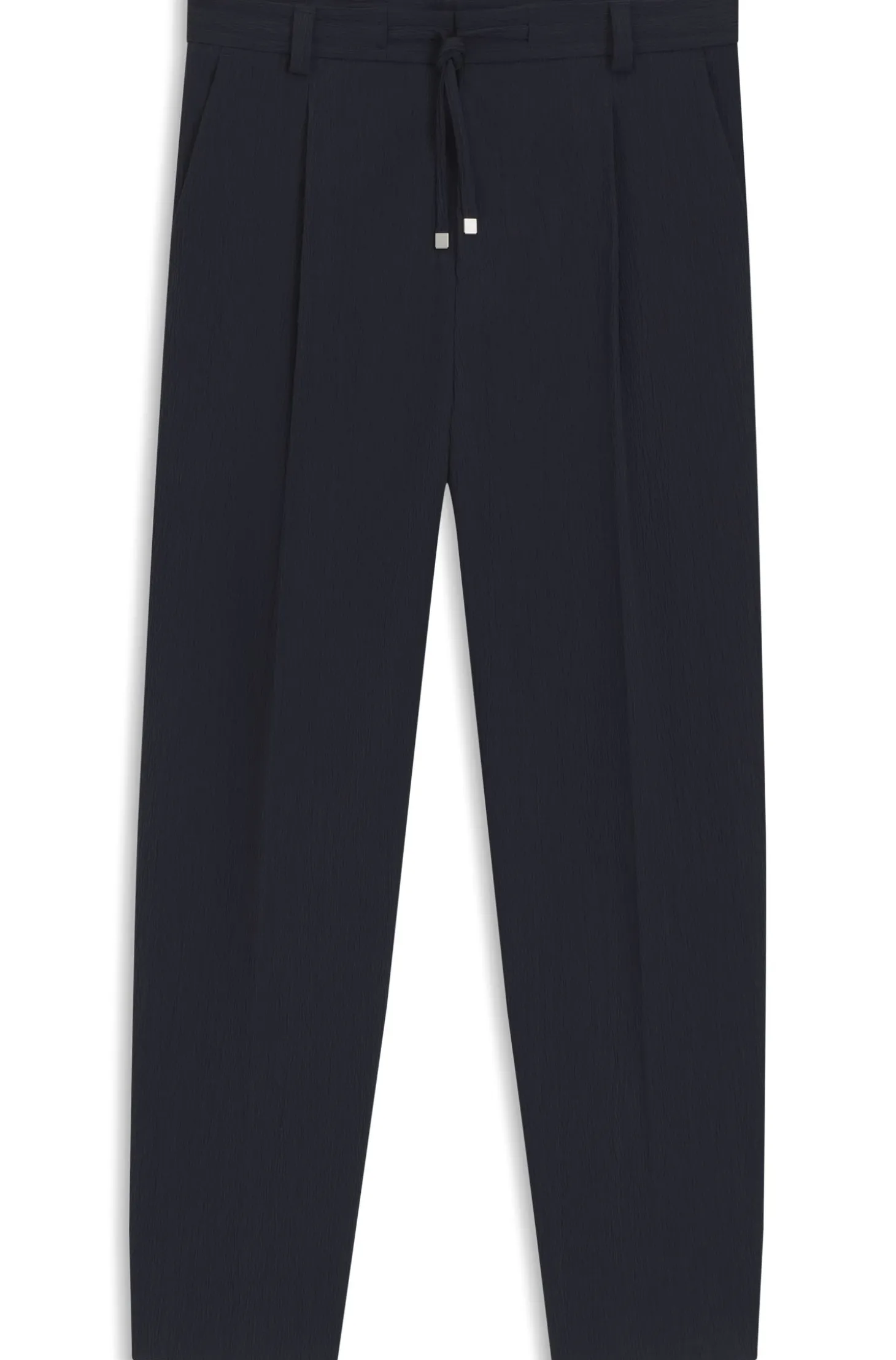 Modern-Fit Hose aus funktionalem Stretch-Seersucker