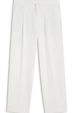 Modern-Fit Hose aus Stretch-Baumwolle mit Seersucker-Struktur