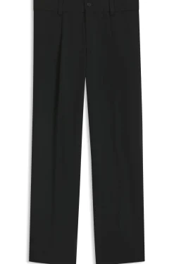 Modern-Fit Hose aus Stretch-Twill mit Bügelfalten