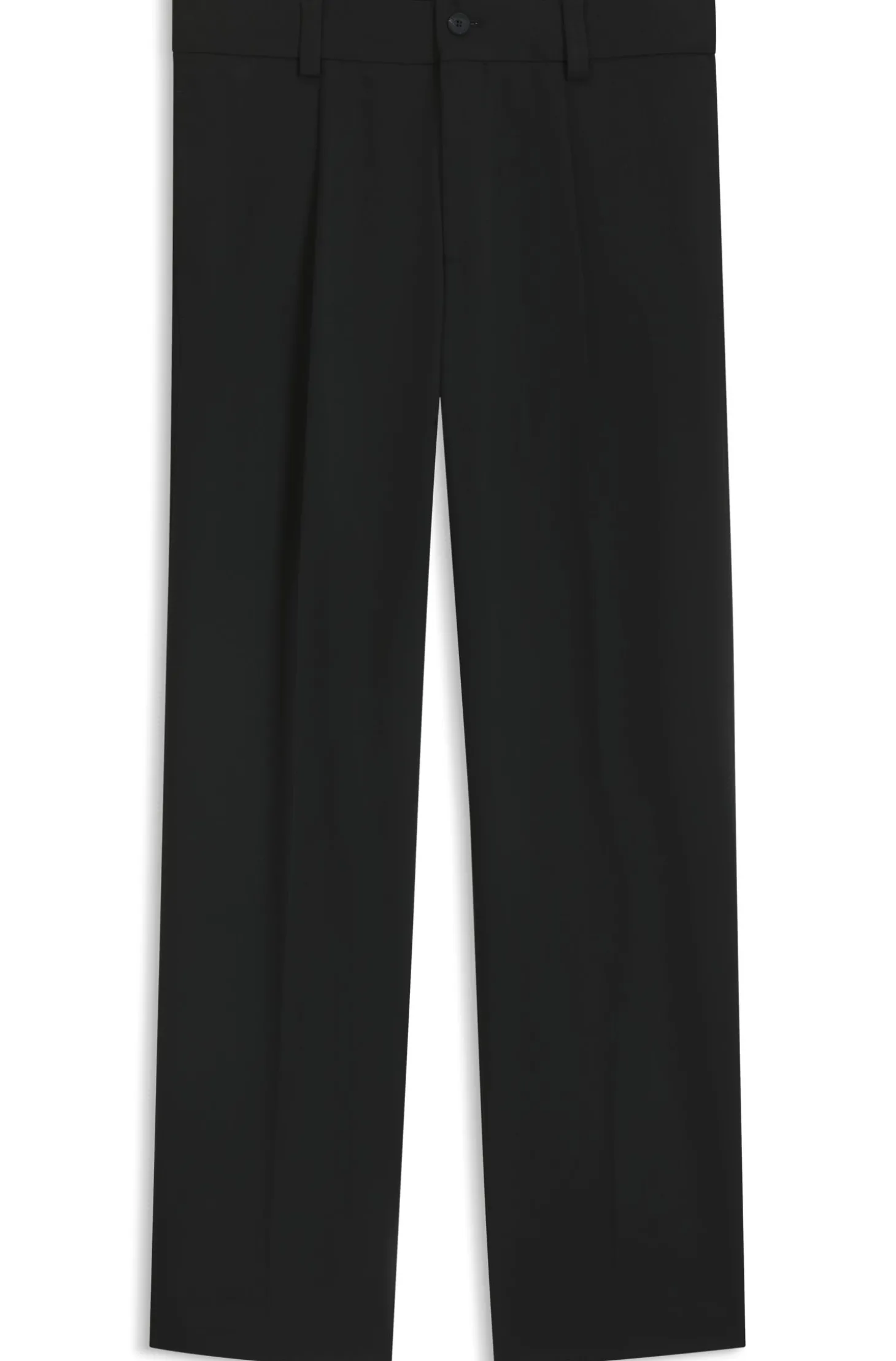 Modern-Fit Hose aus Stretch-Twill mit Bügelfalten