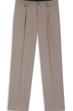 Modern-Fit Hose aus Stretch-Twill mit Bügelfalten