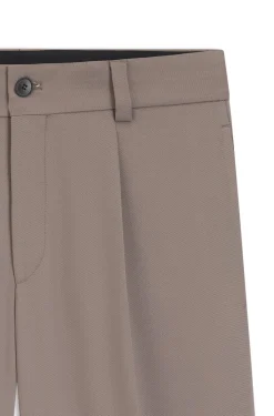 Modern-Fit Hose aus Stretch-Twill mit Bügelfalten