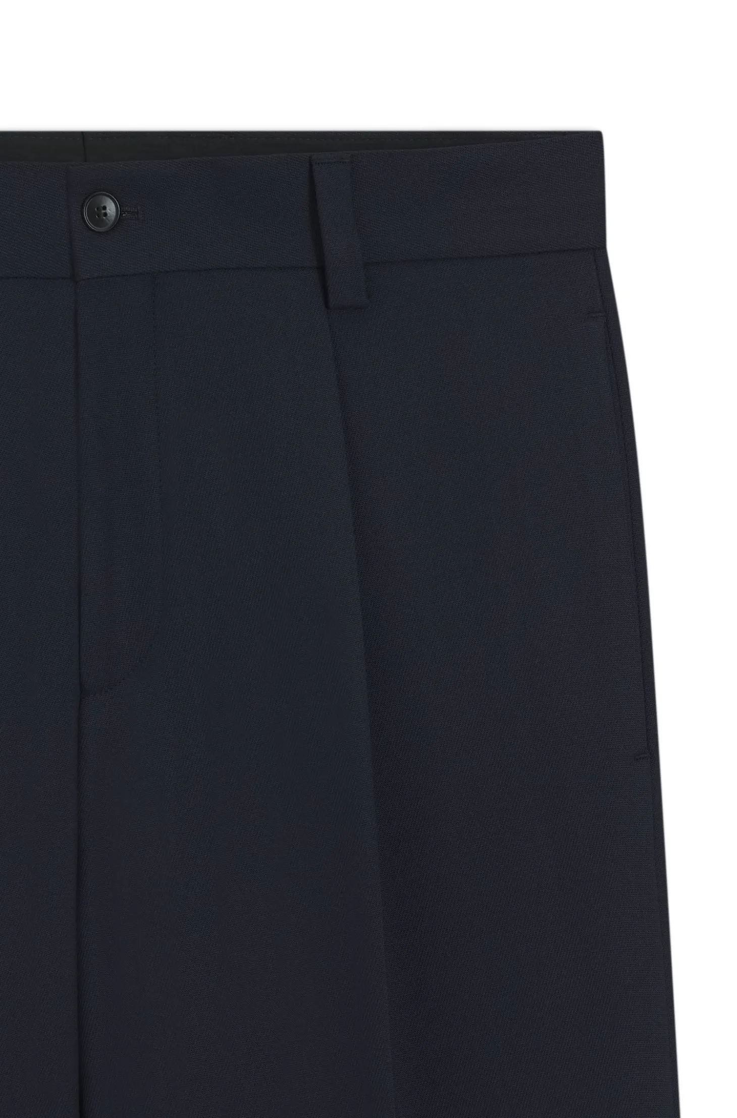 Modern-Fit Hose aus Stretch-Twill mit Bügelfalten