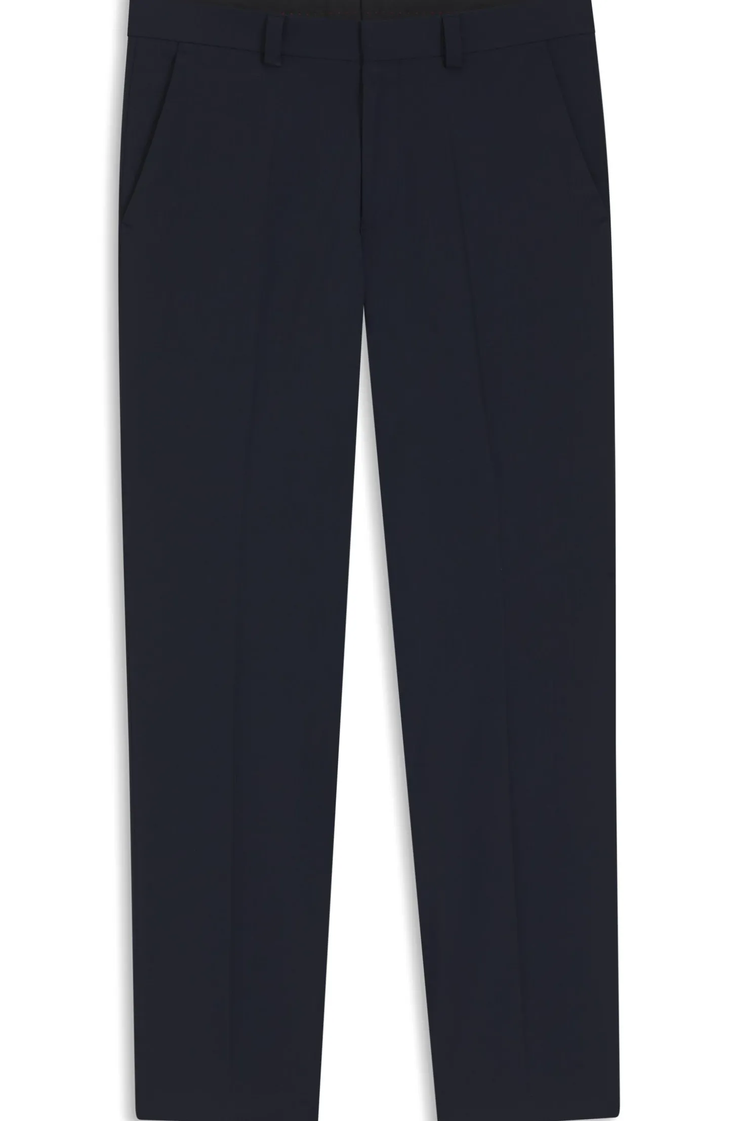 Modern-Fit Hose aus Woll-Mix mit Performance-Stretch
