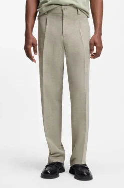 Modern-Fit Hose mit Fischgrät-Webstruktur