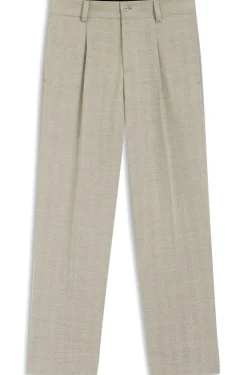 Modern-Fit Hose mit Fischgrät-Webstruktur