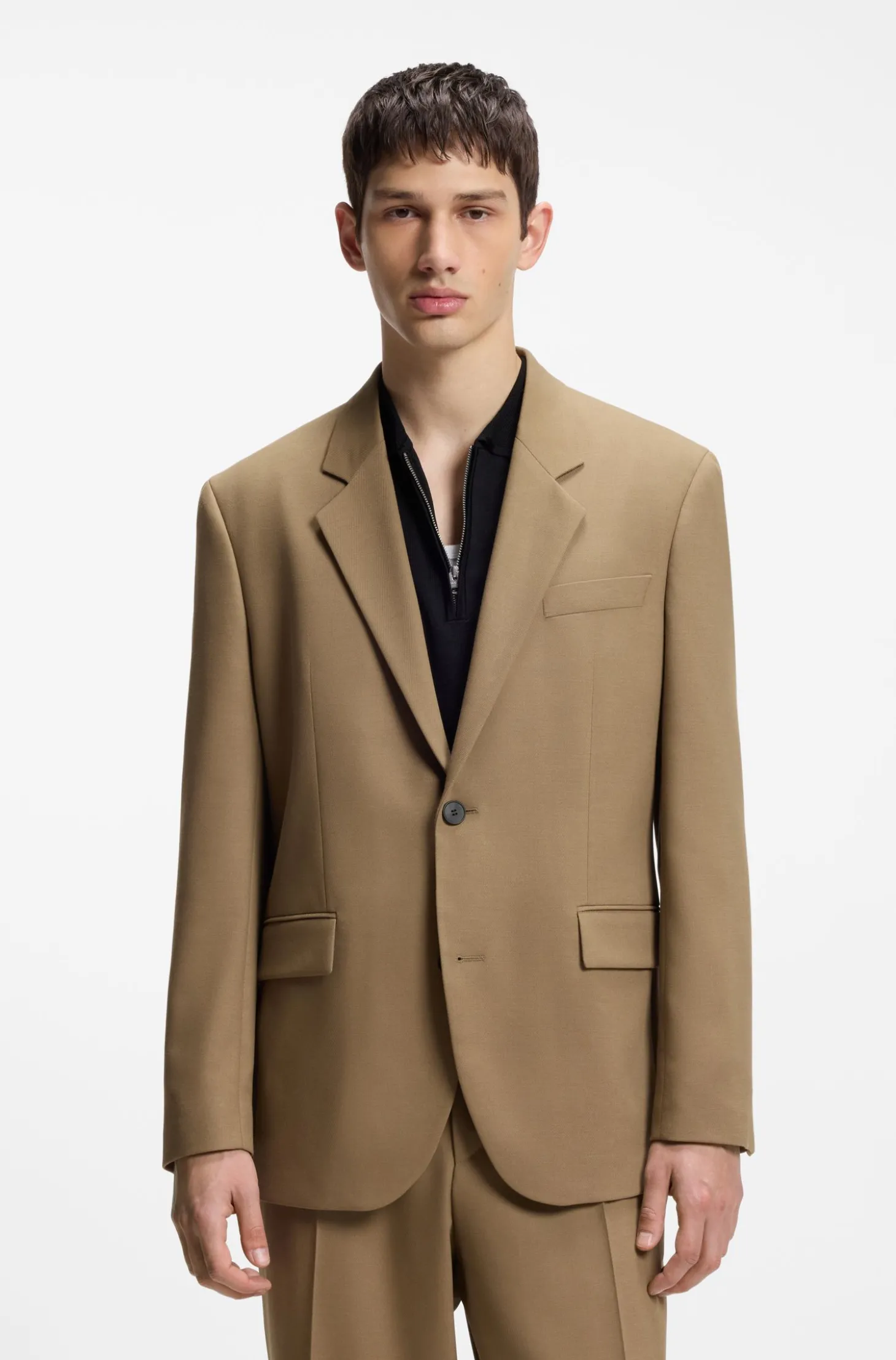 Modern-Fit Sakko aus Performance-Stretch-Twill