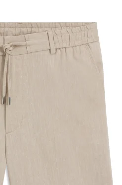 Modern-Fit Shorts aus Leinen-Mix
