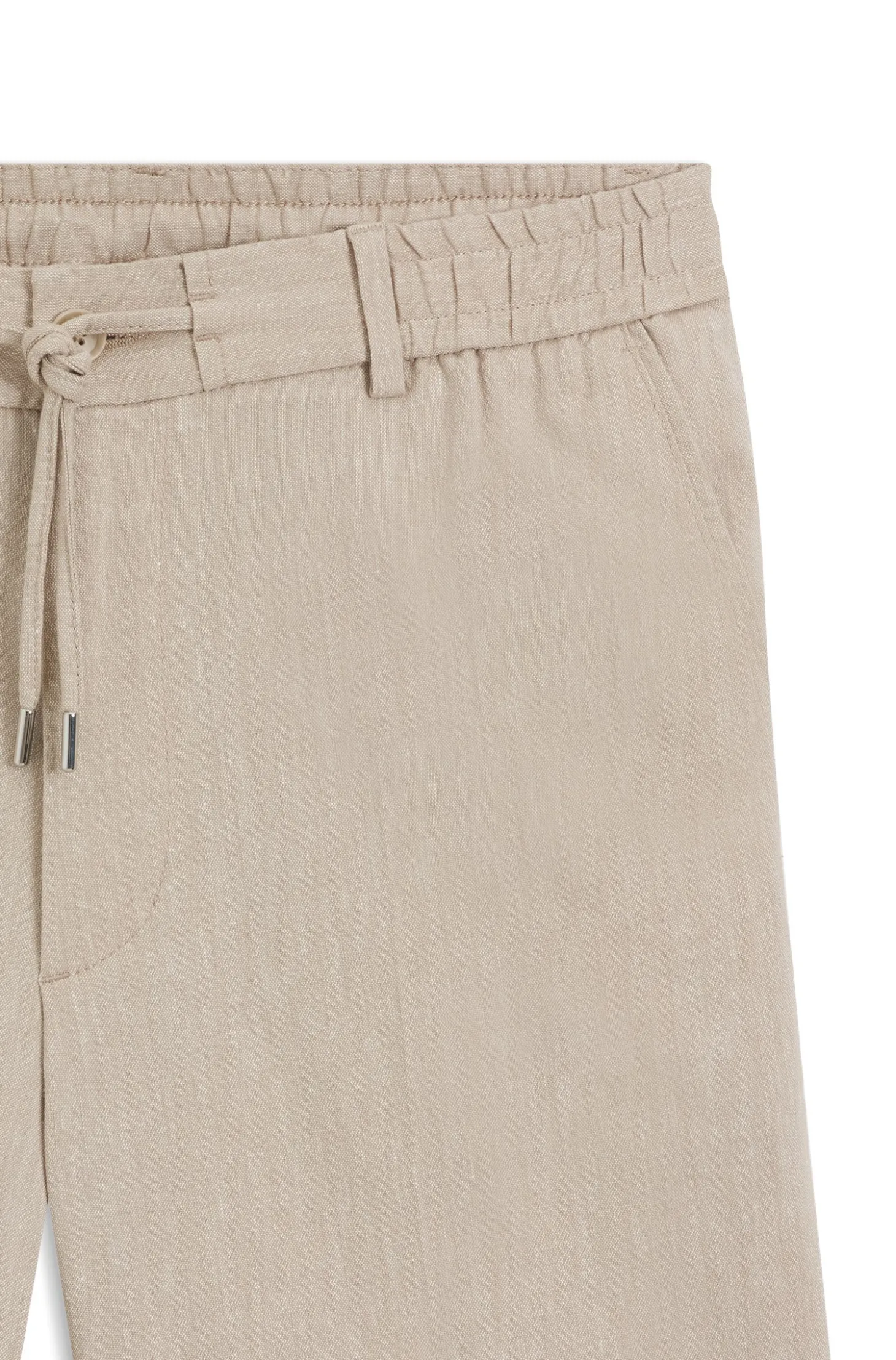 Modern-Fit Shorts aus Leinen-Mix