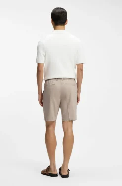 Modern-Fit Shorts aus Leinen-Mix