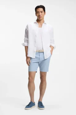 Modern-Fit Shorts aus Stretch-Baumwolle