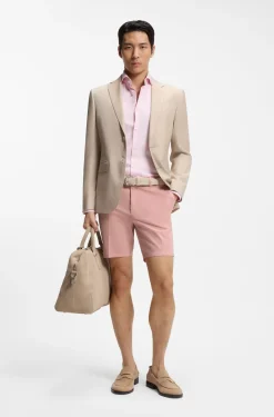 Modern-Fit Shorts aus Stretch-Baumwolle