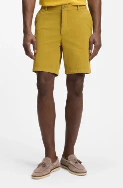Modern-Fit Shorts aus Stretch-Baumwolle