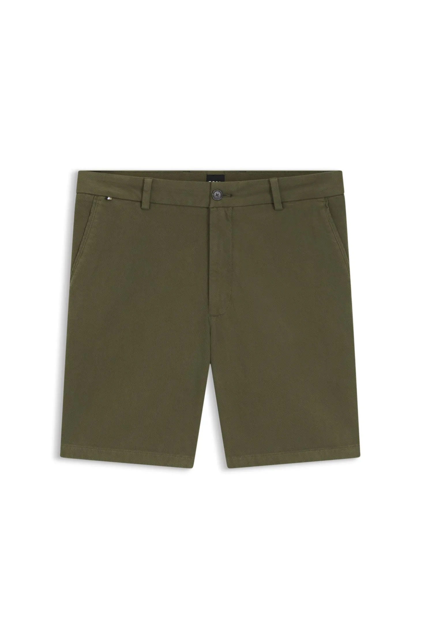 Modern-Fit Shorts aus Stretch-Baumwolle