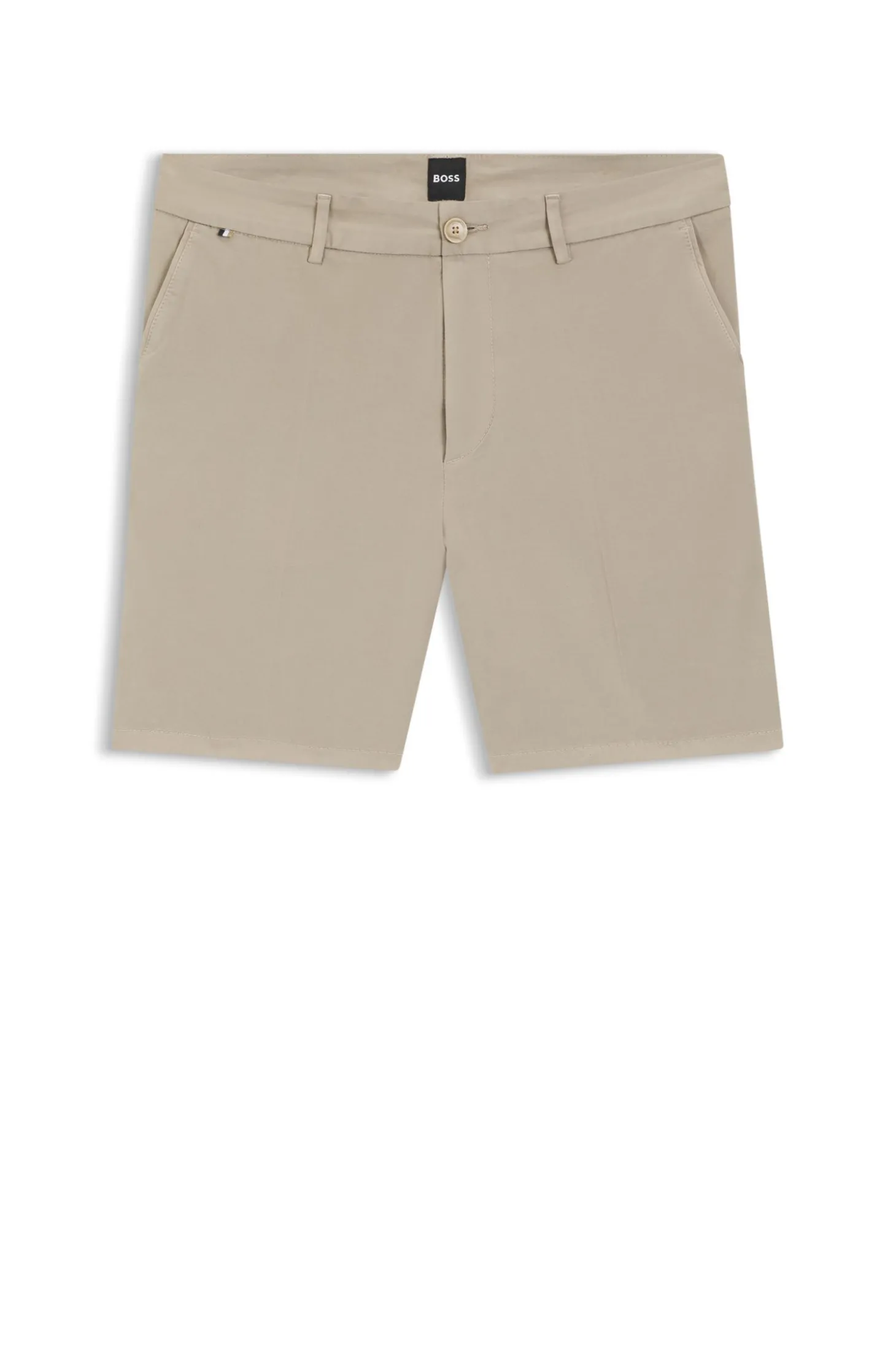 Modern-Fit Shorts aus Stretch-Baumwolle