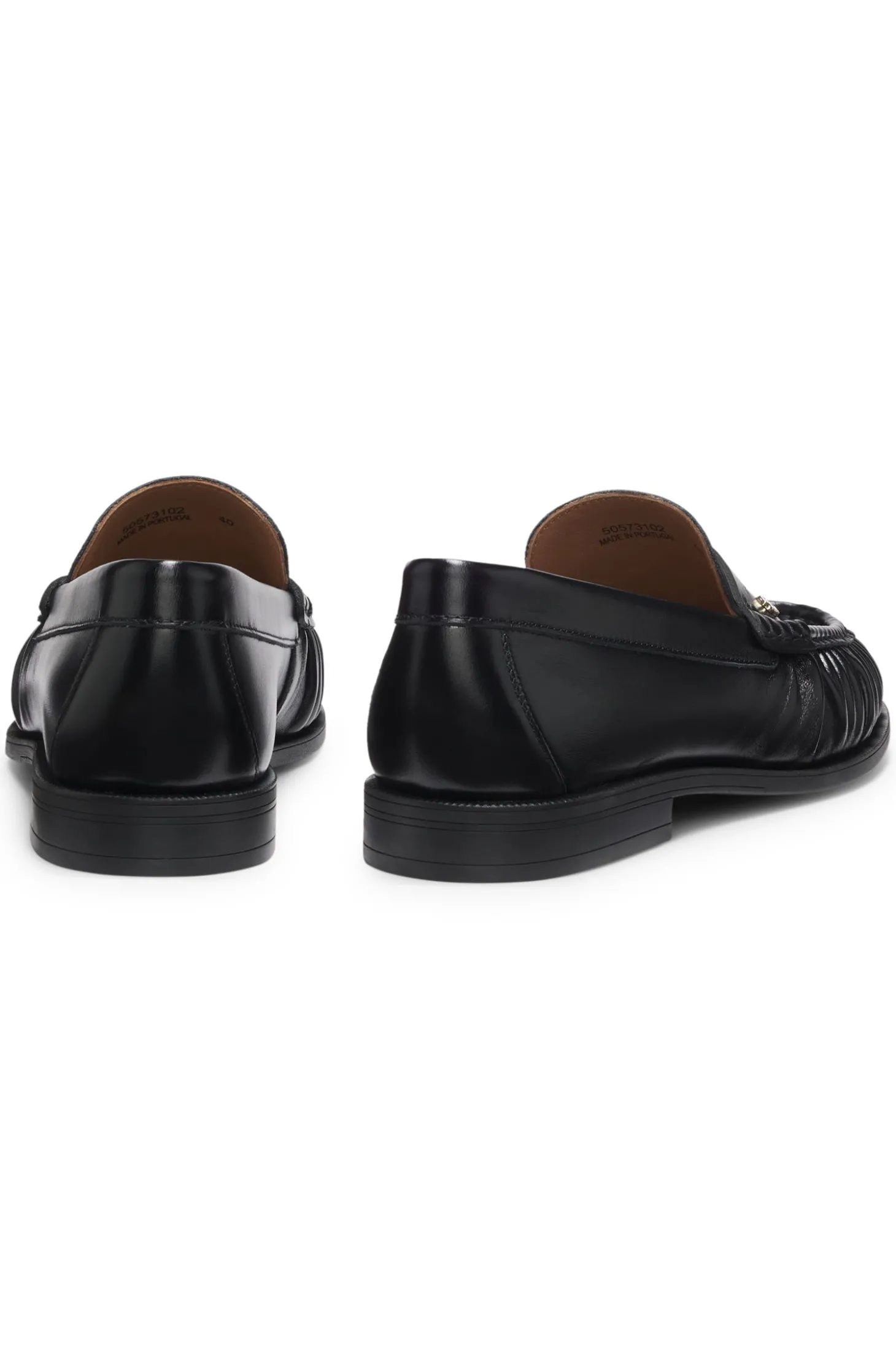 Mokassins aus Leder mit Double B Monogramm