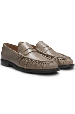 Mokassins aus Leder mit Double B Monogramm