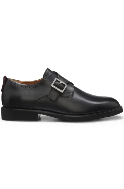 Monkstrap-Schuhe aus Leder mit Budapester-Details