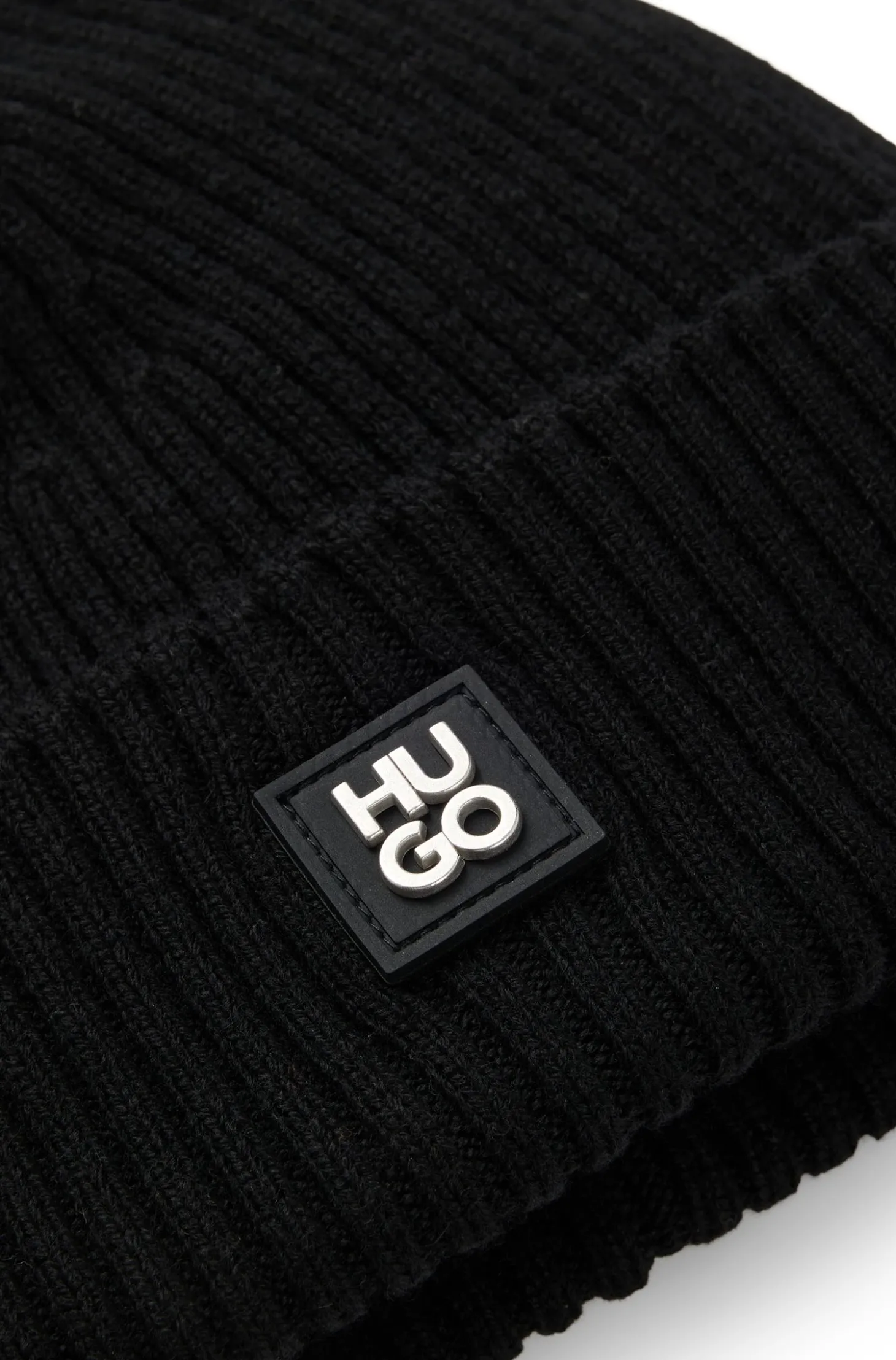 Mütze aus Schurwolle mit Stack-Logo
