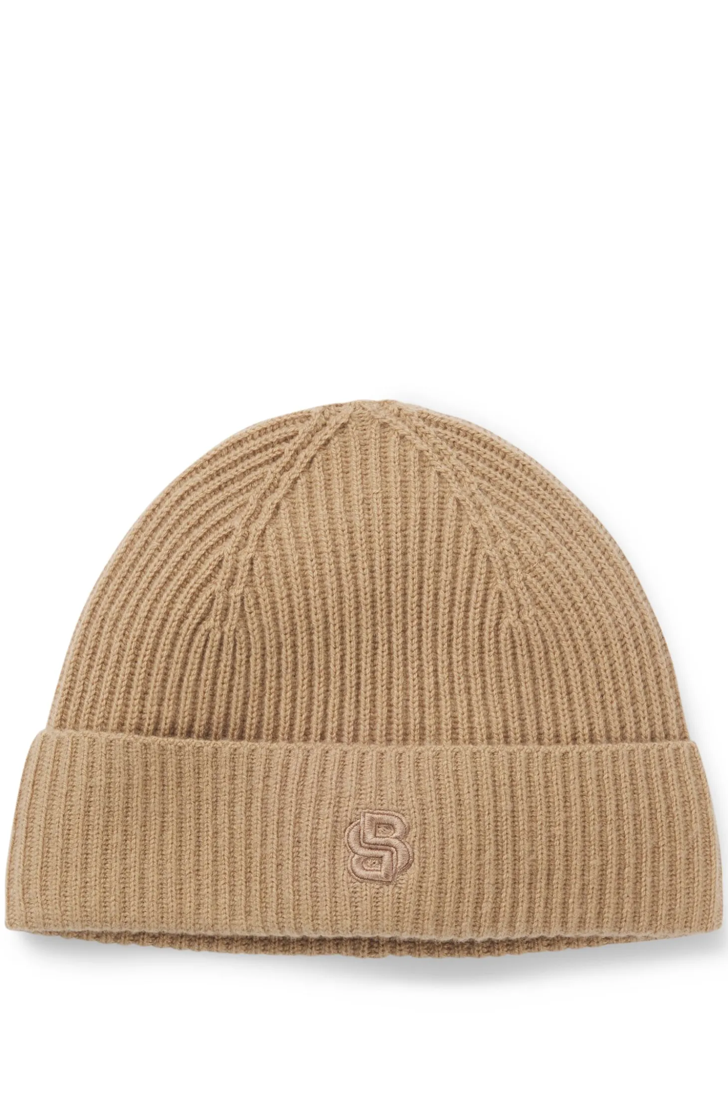 Mütze aus Woll-Mix mit Kaschmir und Double-B-Monogramm