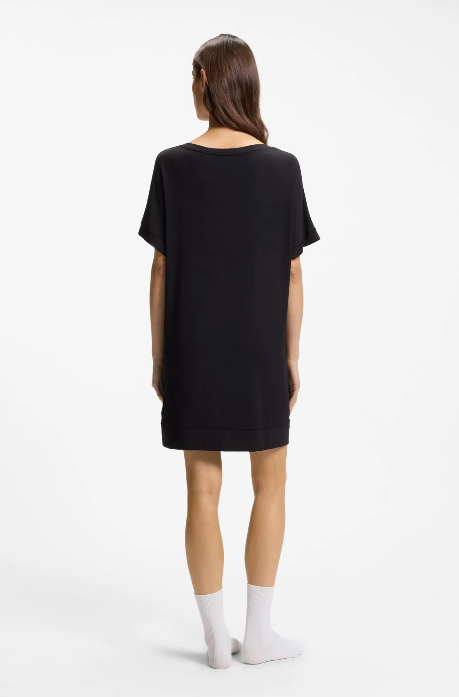 Nachthemd aus Stretch-Jersey mit Logo-Print