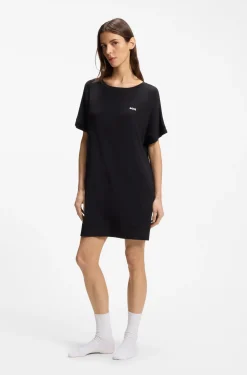 Nachthemd aus Stretch-Jersey mit Logo-Print